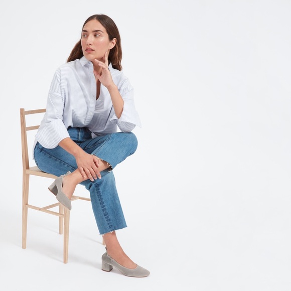 SOLD Everlane The Day Heel in Gray/Silver 10.5 - Picture 2 of 13